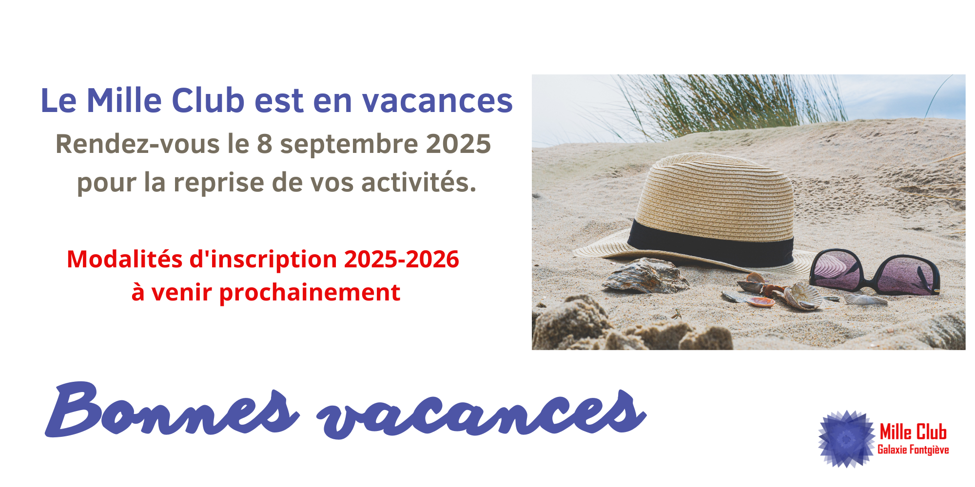 BONNES VACANCES