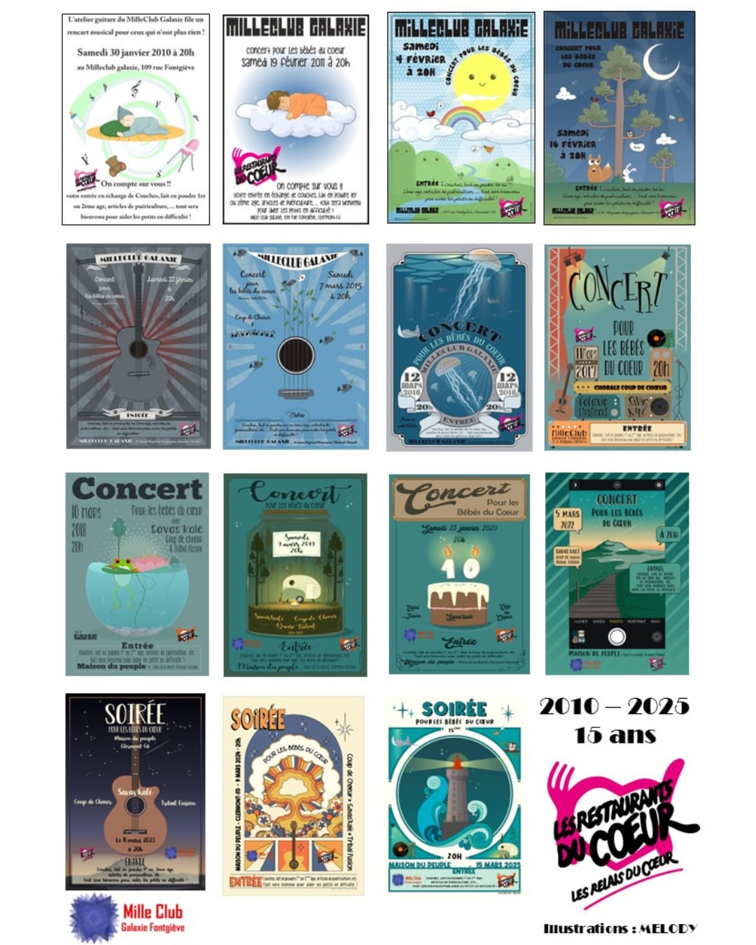 Affiches des Bébés du Coeur