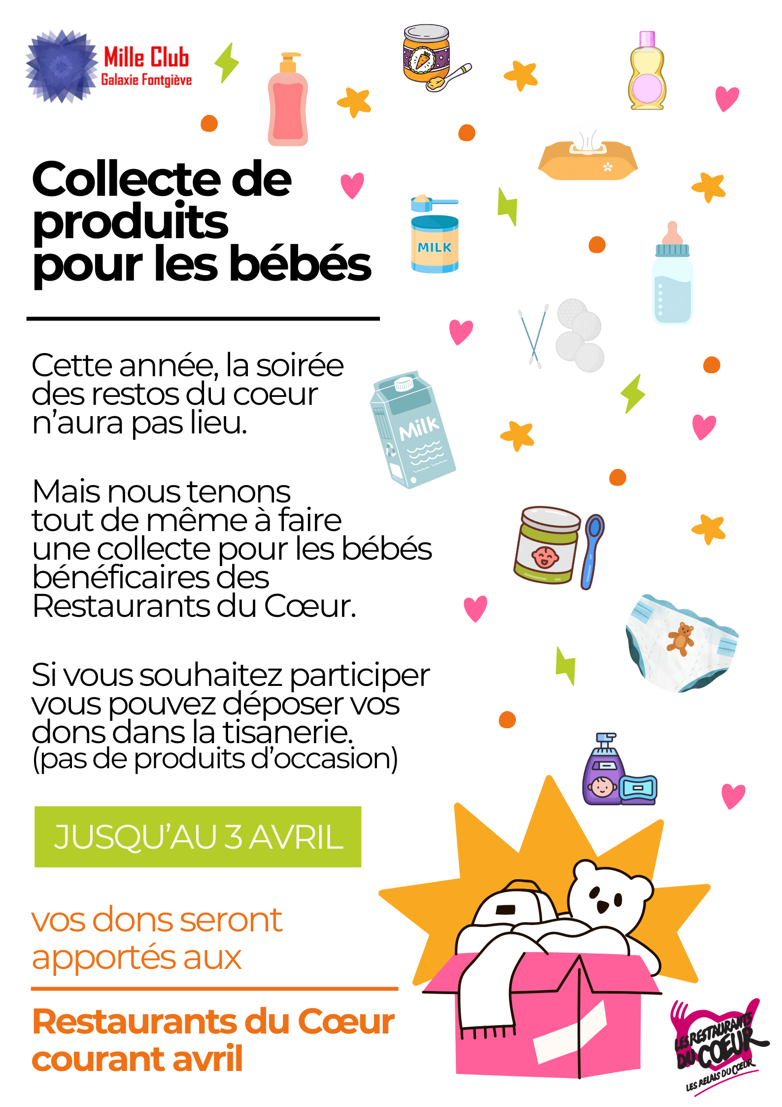 collecte b�b�s du Coeur 2026